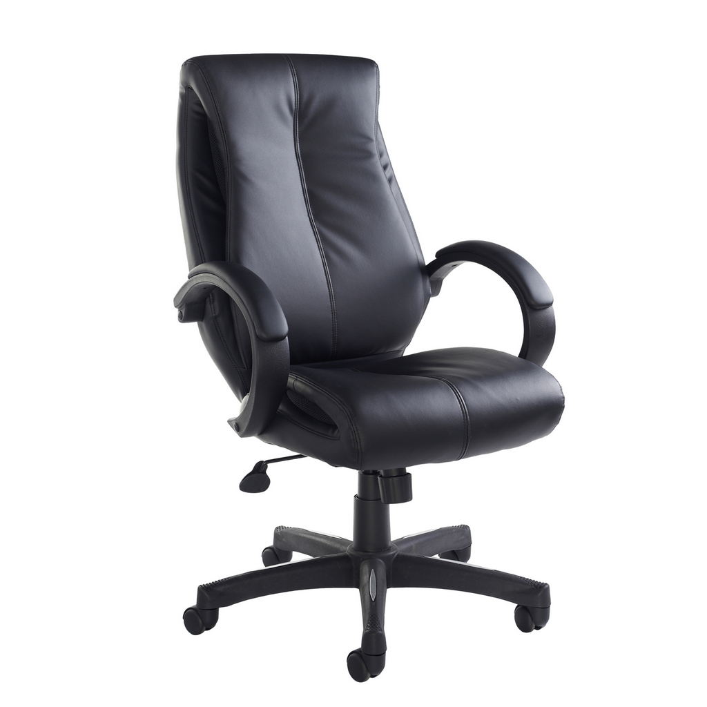 Picture of Nantes high back managers chair - black faux leather