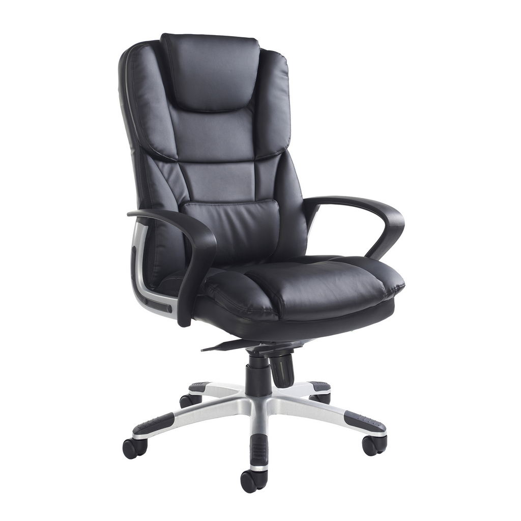 Picture of Palermo high back executive chair - black faux leather