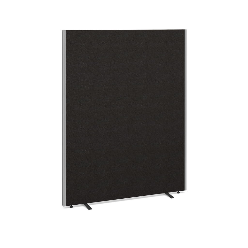 Picture of Floor standing fabric screen 1800mm high x 1400mm wide - charcoal