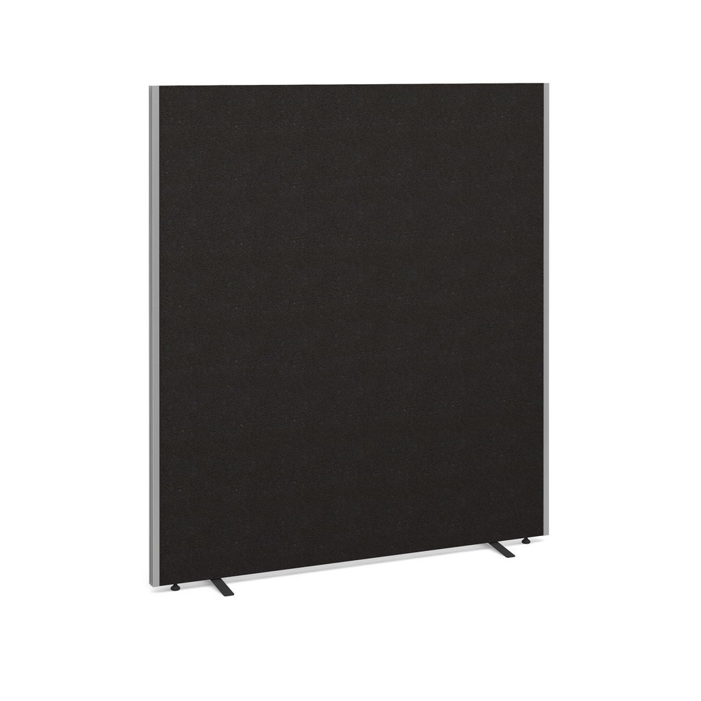 Picture of Floor standing fabric screen 1800mm high x 1600mm wide - charcoal
