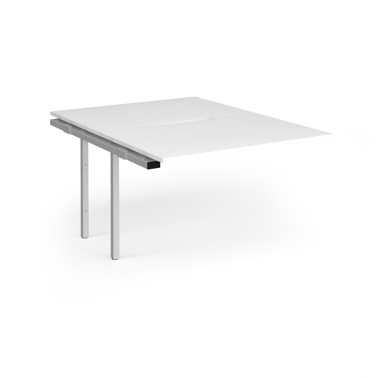 Picture of Connex Angled 1200 x 1600 x 725mm Back to Back Add On Bay - Silver Frame / White Top