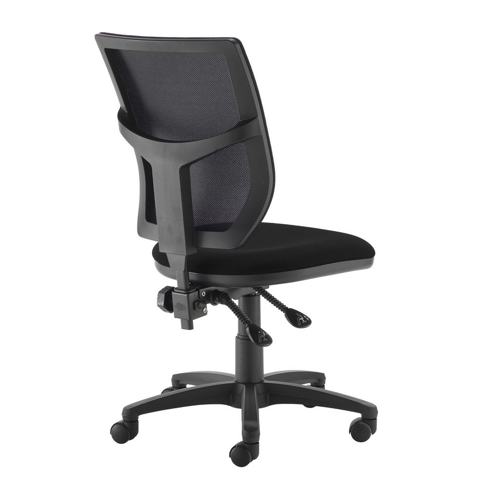 Picture of Altino 2 lever high mesh back operators chair with no arms - black