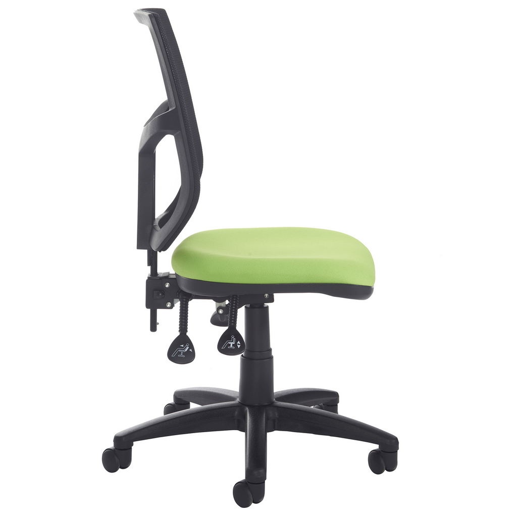Picture of Altino mesh back asynchro operator chair with no arms - black