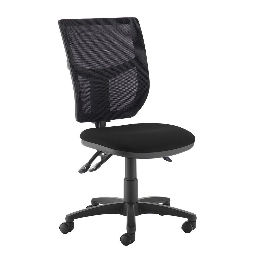 Picture of Altino mesh back asynchro operator chair with no arms - black