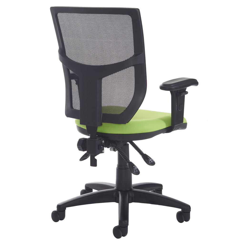 Picture of Altino mesh back asynchro operator chair with seat depth adjustment and adjustable arms - blue
