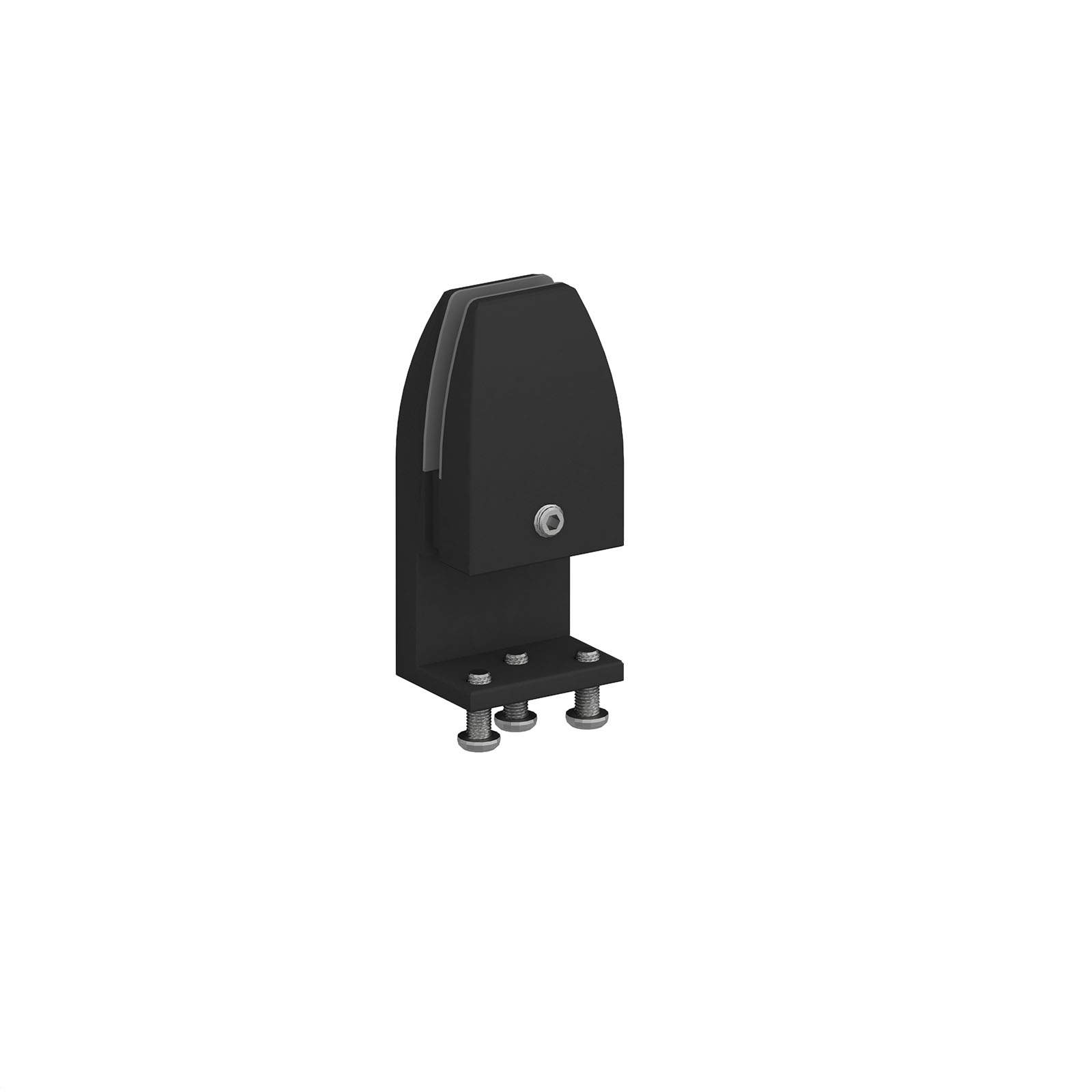 Picture of PET Single desk screen clamp bracket - Black