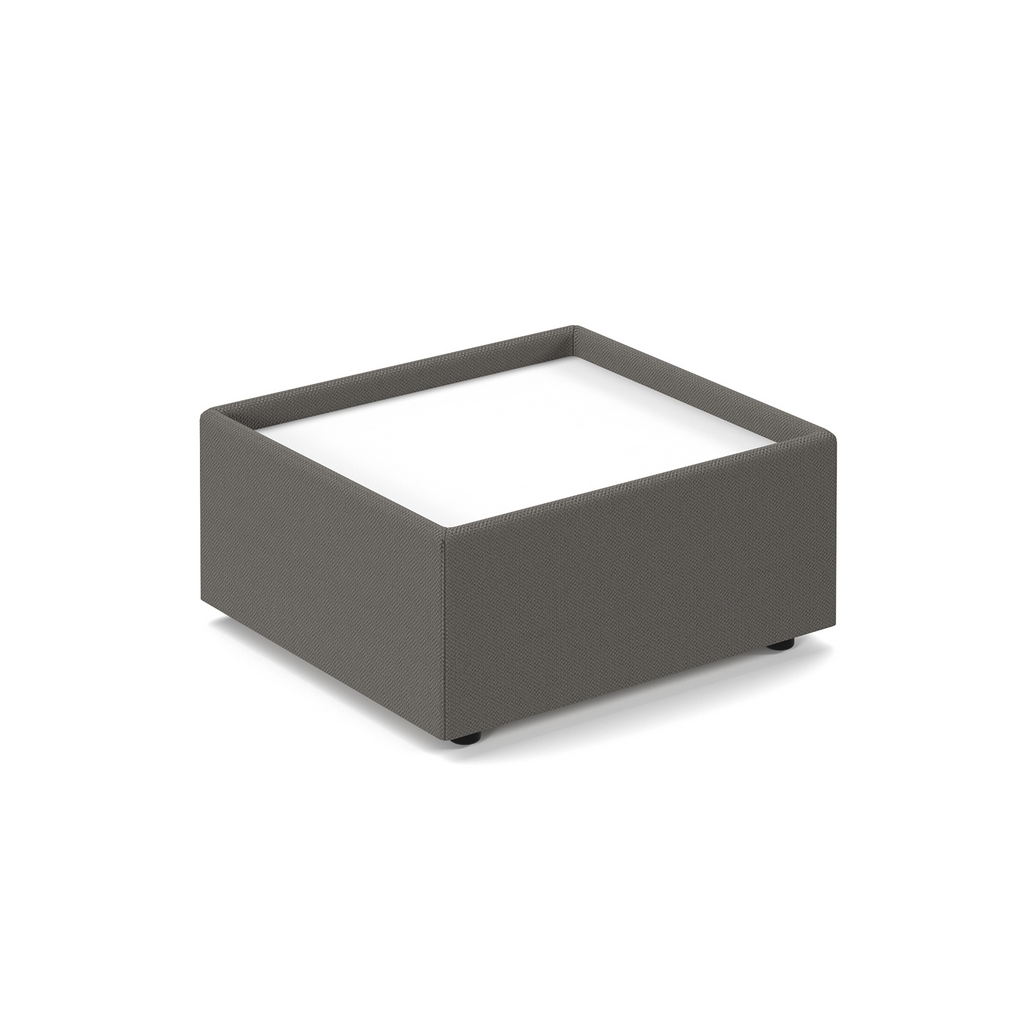 Picture of Alto modular reception seating wooden table - white top with present grey base