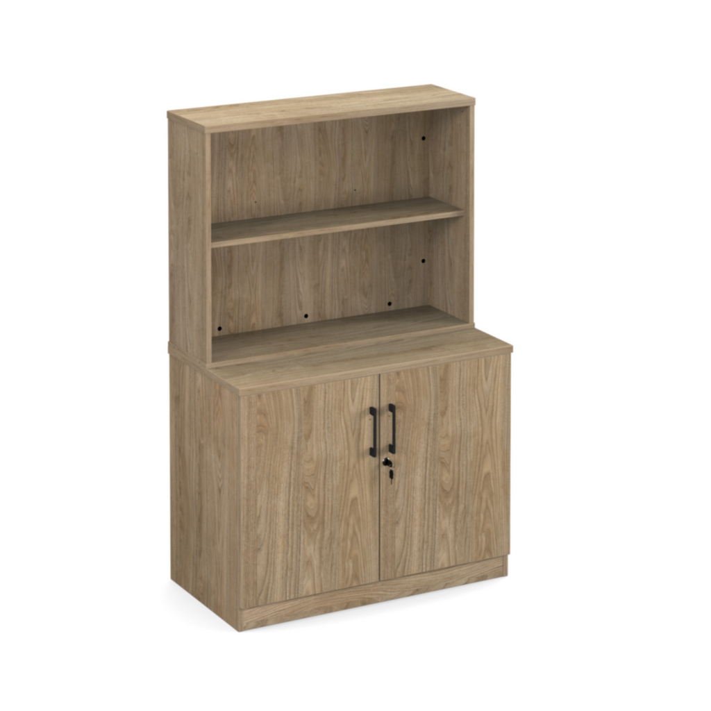 Picture of Anson executive low cupboard unit - barcelona walnut