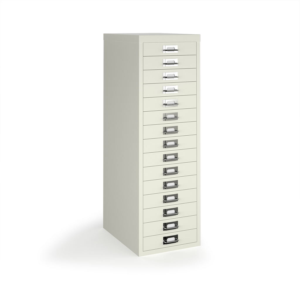 Picture of Bisley multi drawers with 15 drawers - white