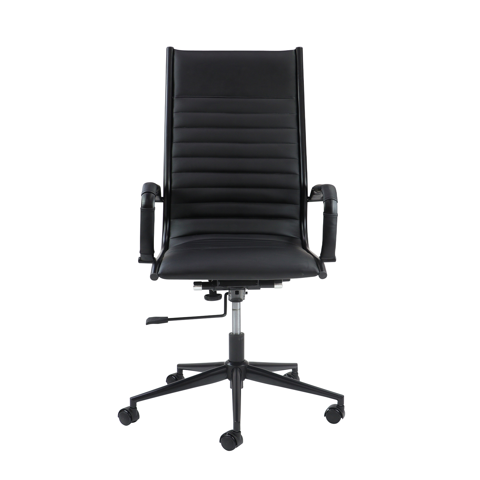 Picture of Bari high back executive chair black frame - black faux leather