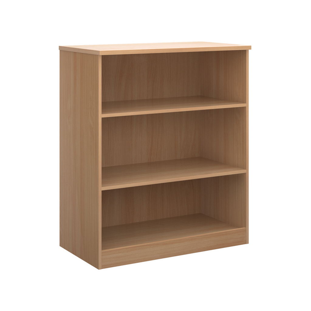 Picture of Deluxe bookcase 1200mm high with 2 shelves - beech