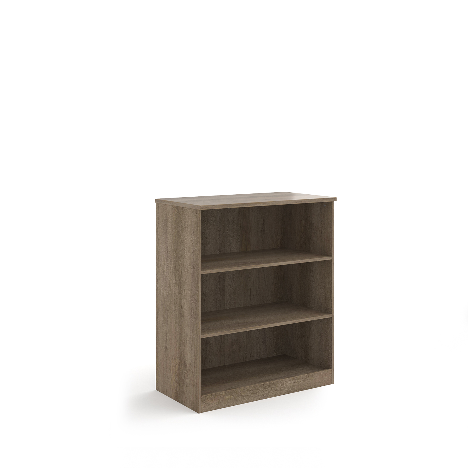 Picture of Deluxe bookcase 1200mm high with 2 shelves - Nebraska Oak
