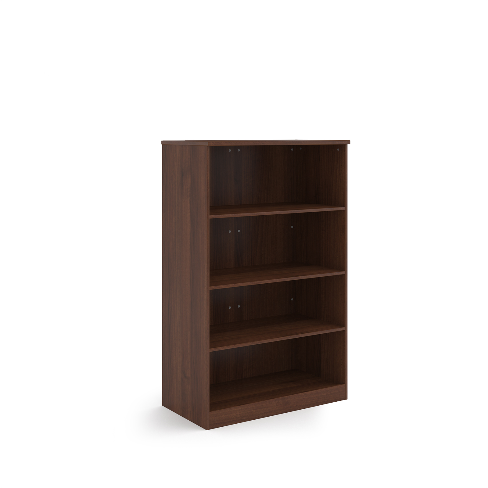 Picture of Deluxe bookcase 1600mm high with 3 shelves - Walnut
