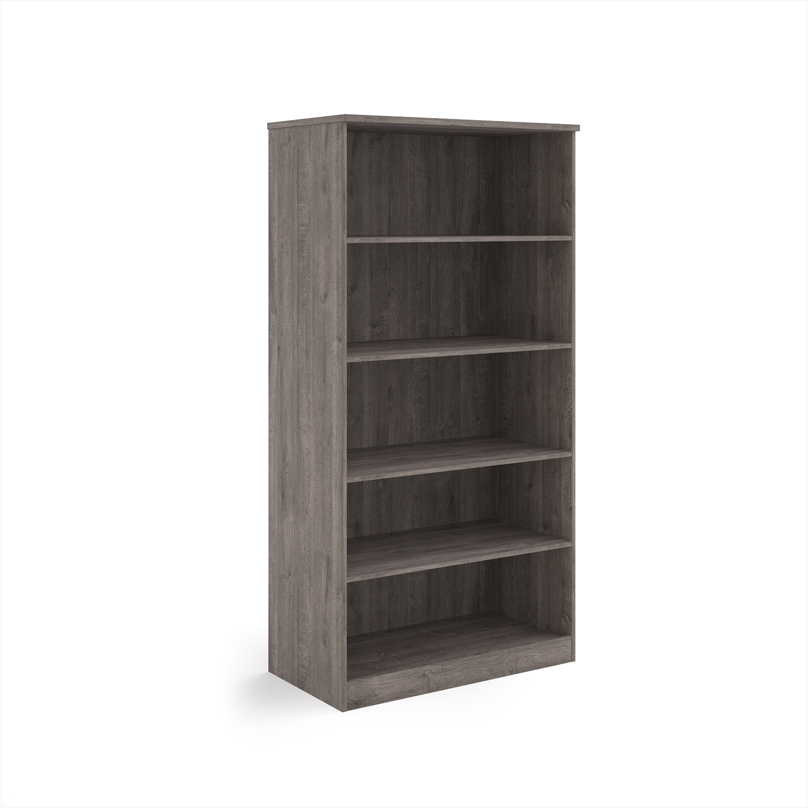 Picture of Deluxe bookcase 2000mm high with 4 shelves - Grey Oak