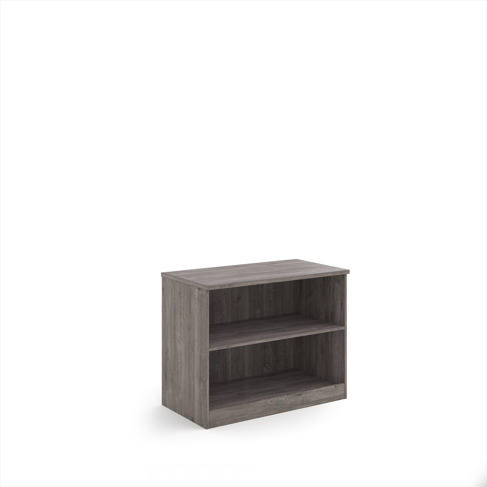 Picture of Deluxe bookcase 800mm high with 1 shelf - Grey Oak