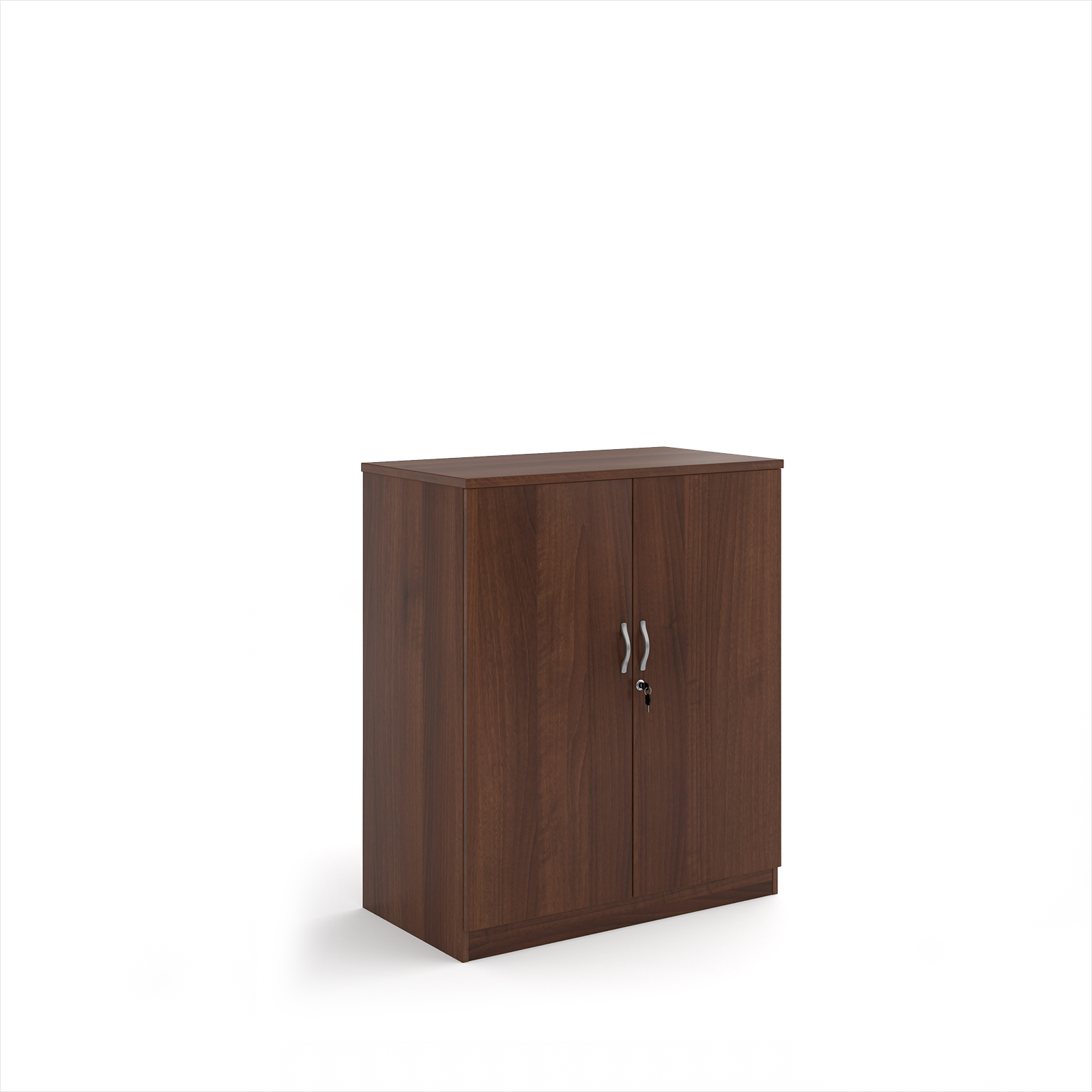 Picture of Deluxe double door cupboard 1200mm high with 2 shelves - Walnut