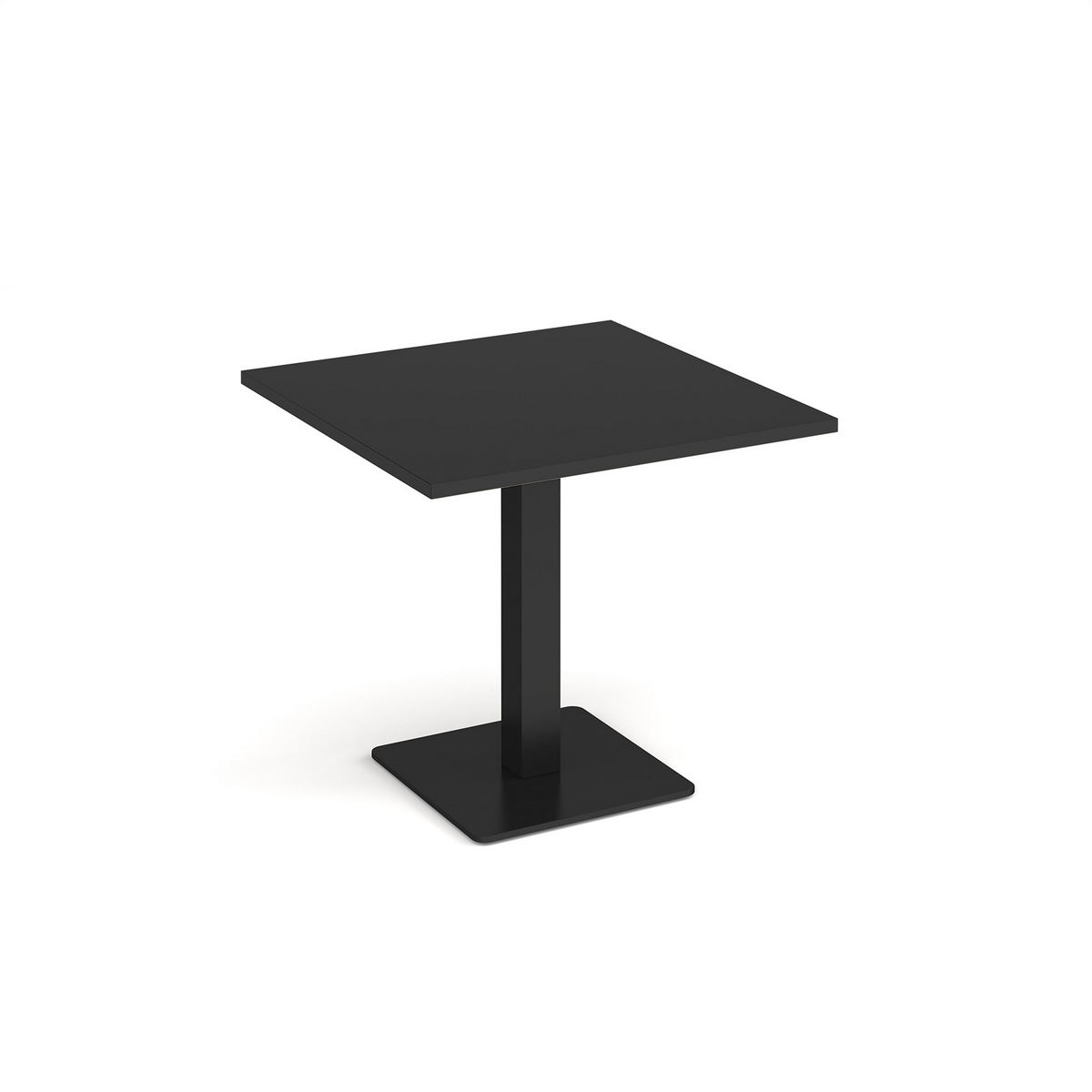 Picture of Brescia square dining table with flat square black base 800mm - Black