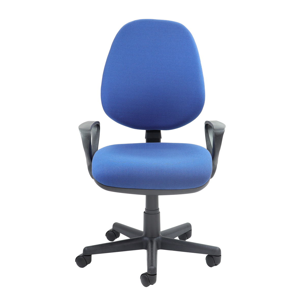 Picture of Bilbao fabric operators chair with fixed arms - blue