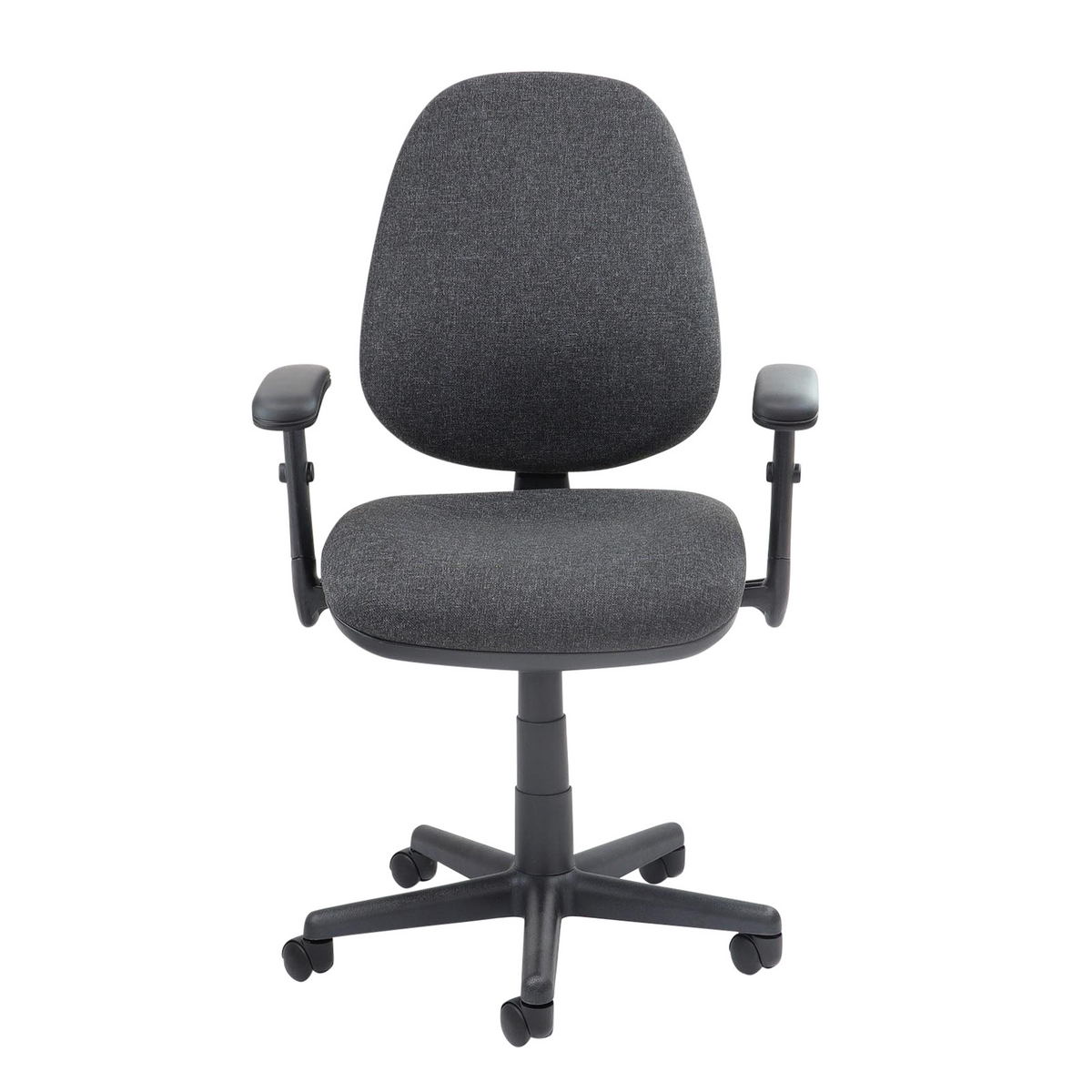 Picture of Bilbao fabric operators chair with adjustable arms - charcoal