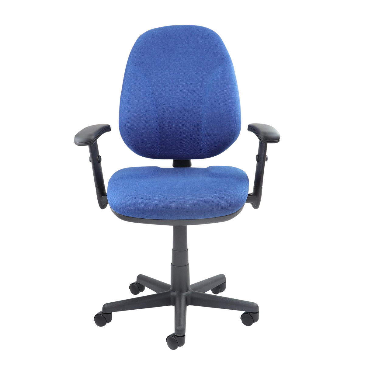 Picture of Bilbao fabric operators chair with lumbar support and adjustable arms - blue