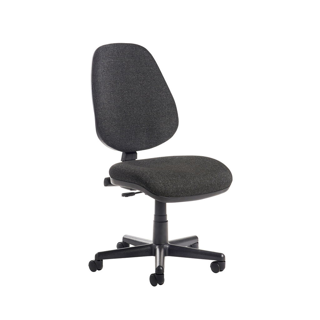 Picture of Bilbao fabric operators chair with no arms - charcoal