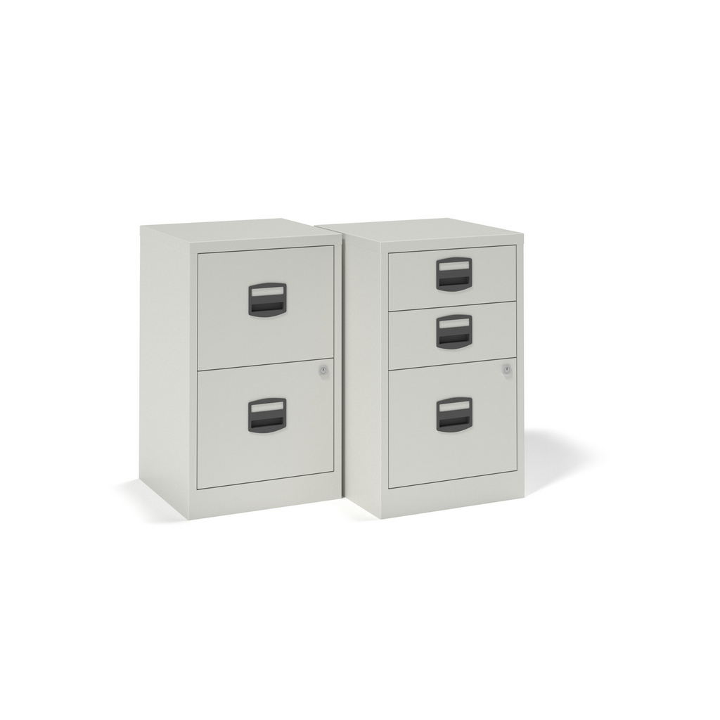 Picture of Bisley A4 home filer with 2 drawers - grey