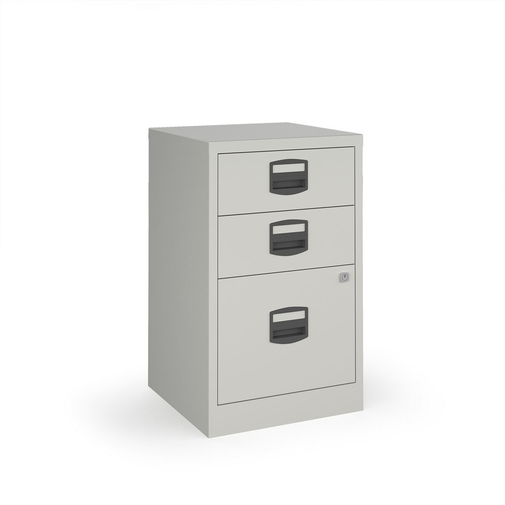 Picture of Bisley A4 home filer with 3 drawers - grey