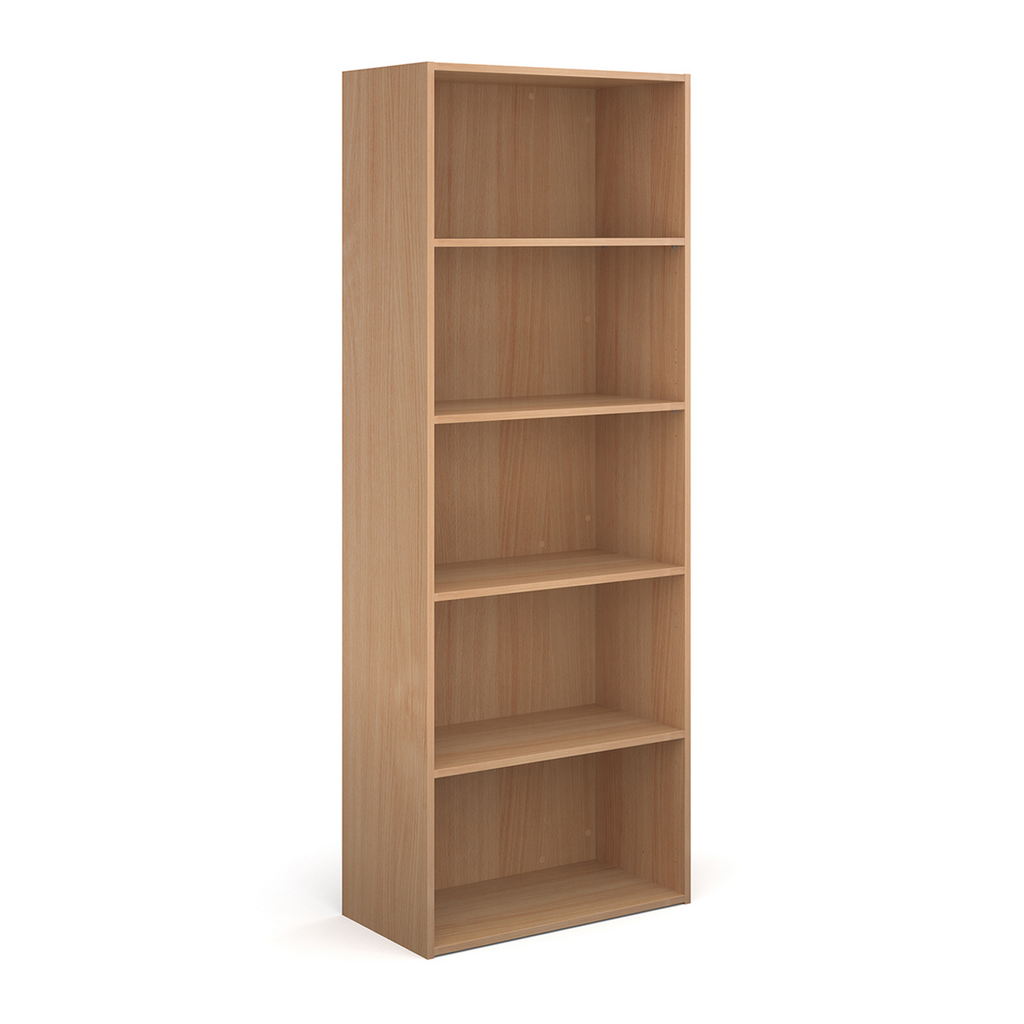 Picture of Contract bookcase 2030mm high with 4 shelves - beech