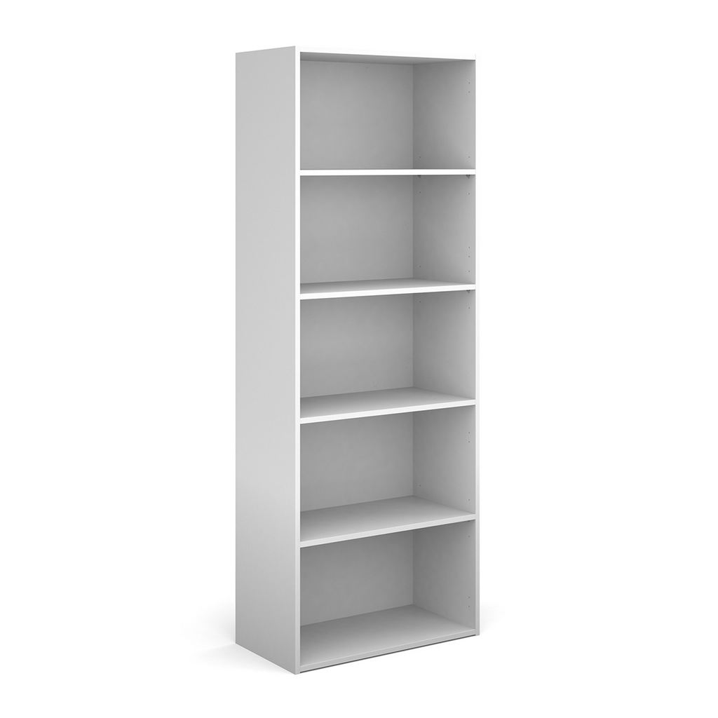 Picture of Contract bookcase 2030mm high with 4 shelves - white