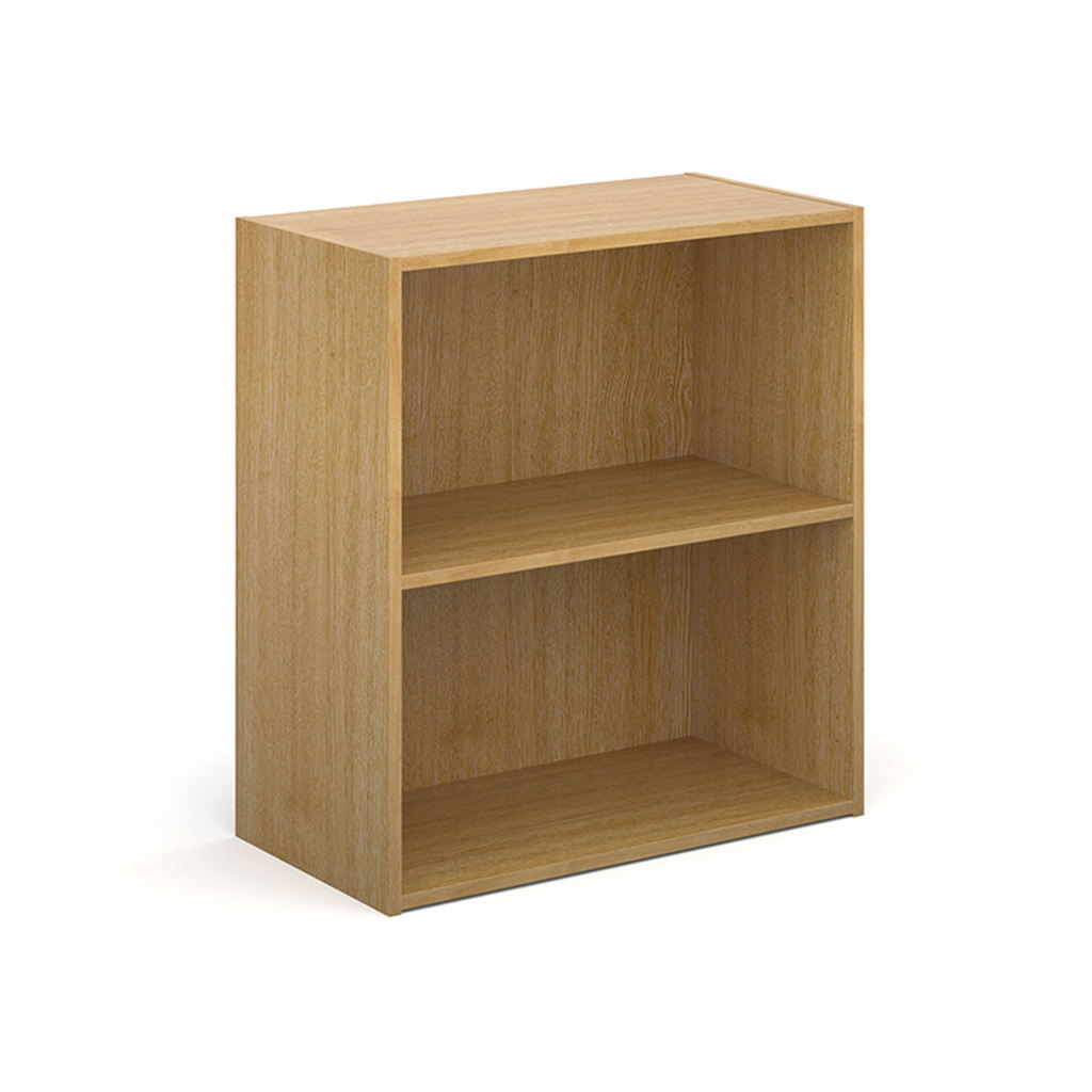 Picture of Contract bookcase 830mm high with 1 shelf - oak