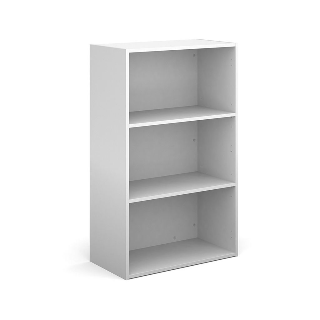 Picture of Contract bookcase 1230mm high with 2 shelves - white