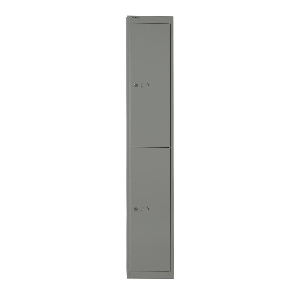 Picture of Bisley lockers with 2 doors 305mm deep - grey