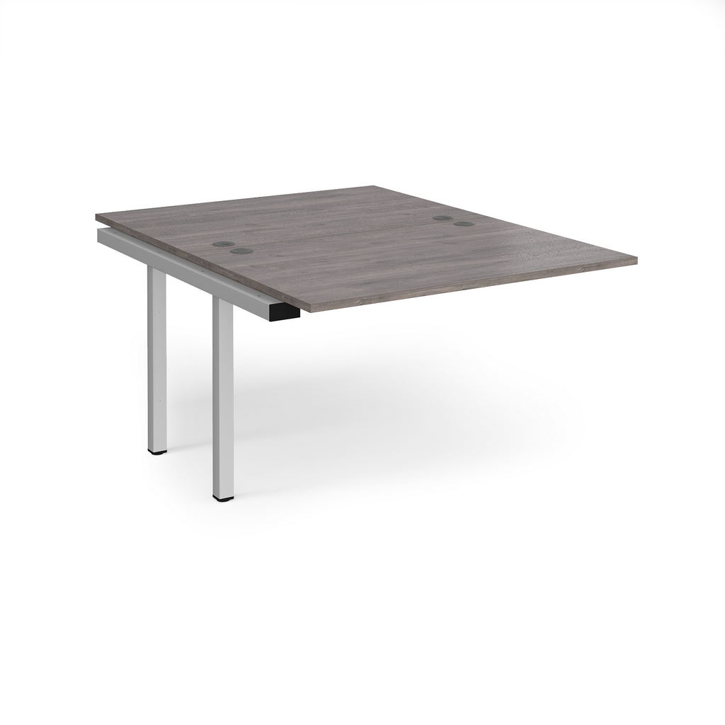 Picture of Connex add on units back to back 1200mm x 1600mm - silver frame, grey oak top