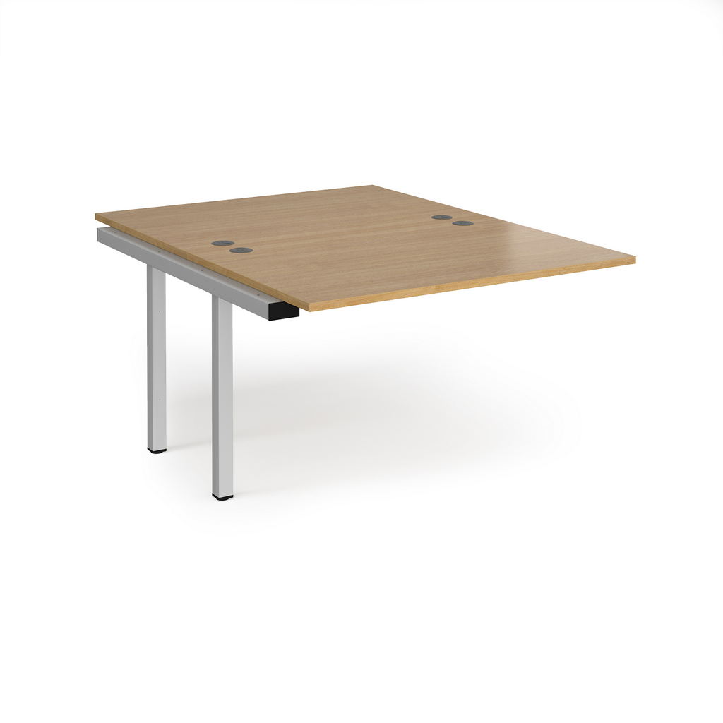Picture of Connex add on units back to back 1200mm x 1600mm - silver frame, oak top