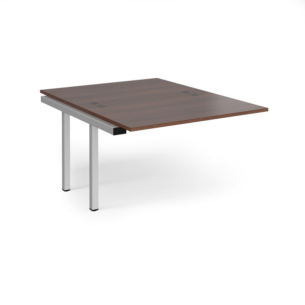 Picture of Connex add on units back to back 1200mm x 1600mm - silver frame, walnut top