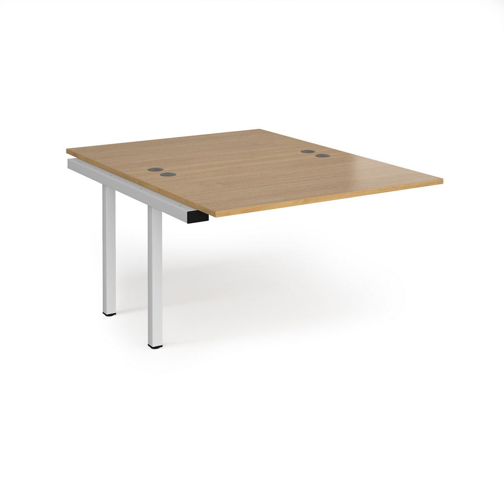 Picture of Connex add on units back to back 1200mm x 1600mm - white frame, oak top