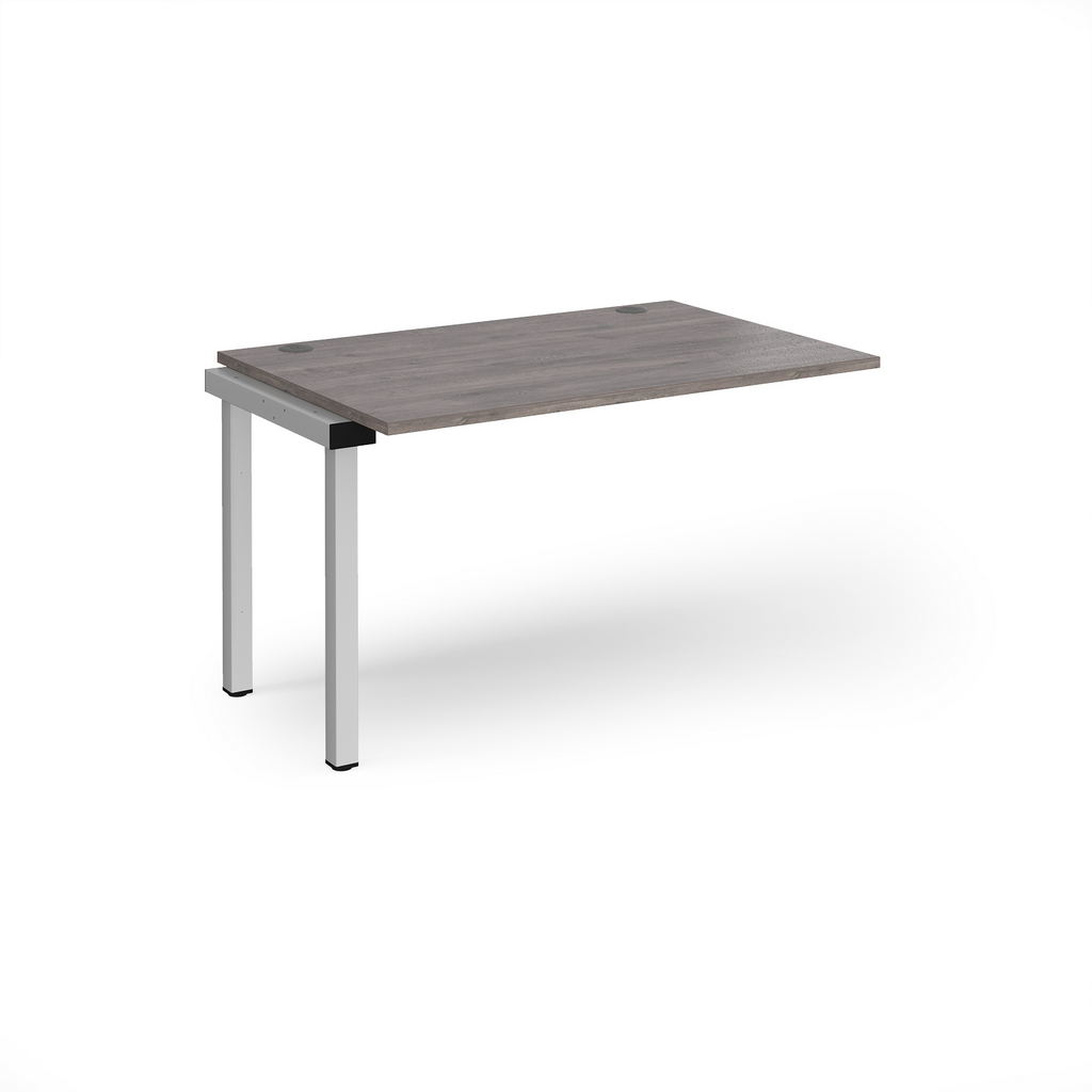 Picture of Connex add on unit single 1200mm x 800mm - silver frame, grey oak top
