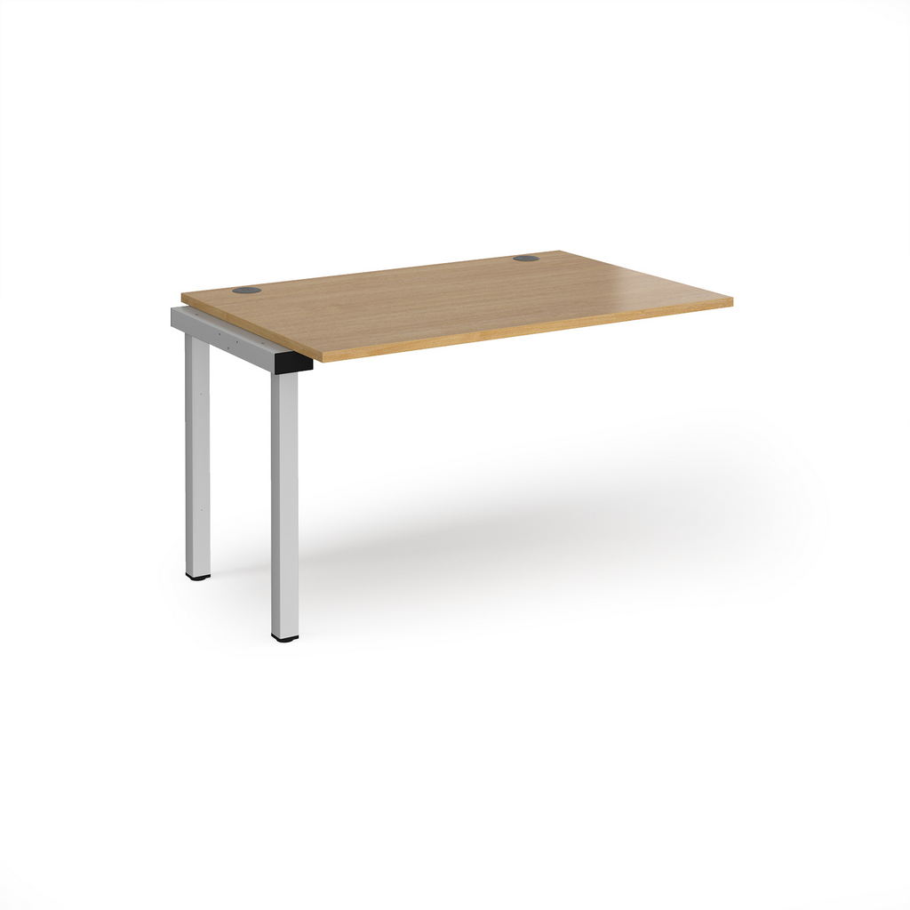 Picture of Connex add on unit single 1200mm x 800mm - silver frame, oak top