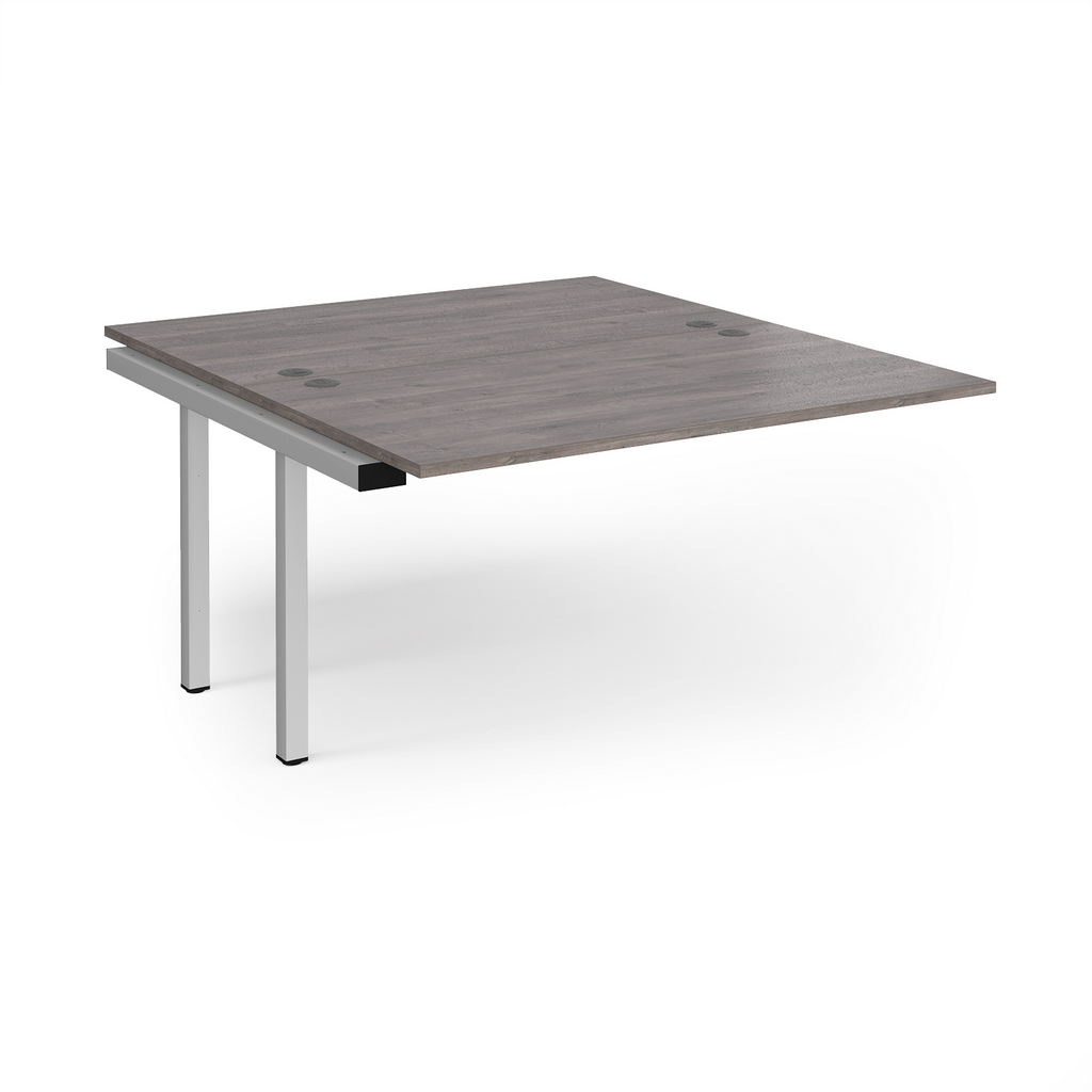 Picture of Connex add on units back to back 1400mm x 1600mm - silver frame, grey oak top