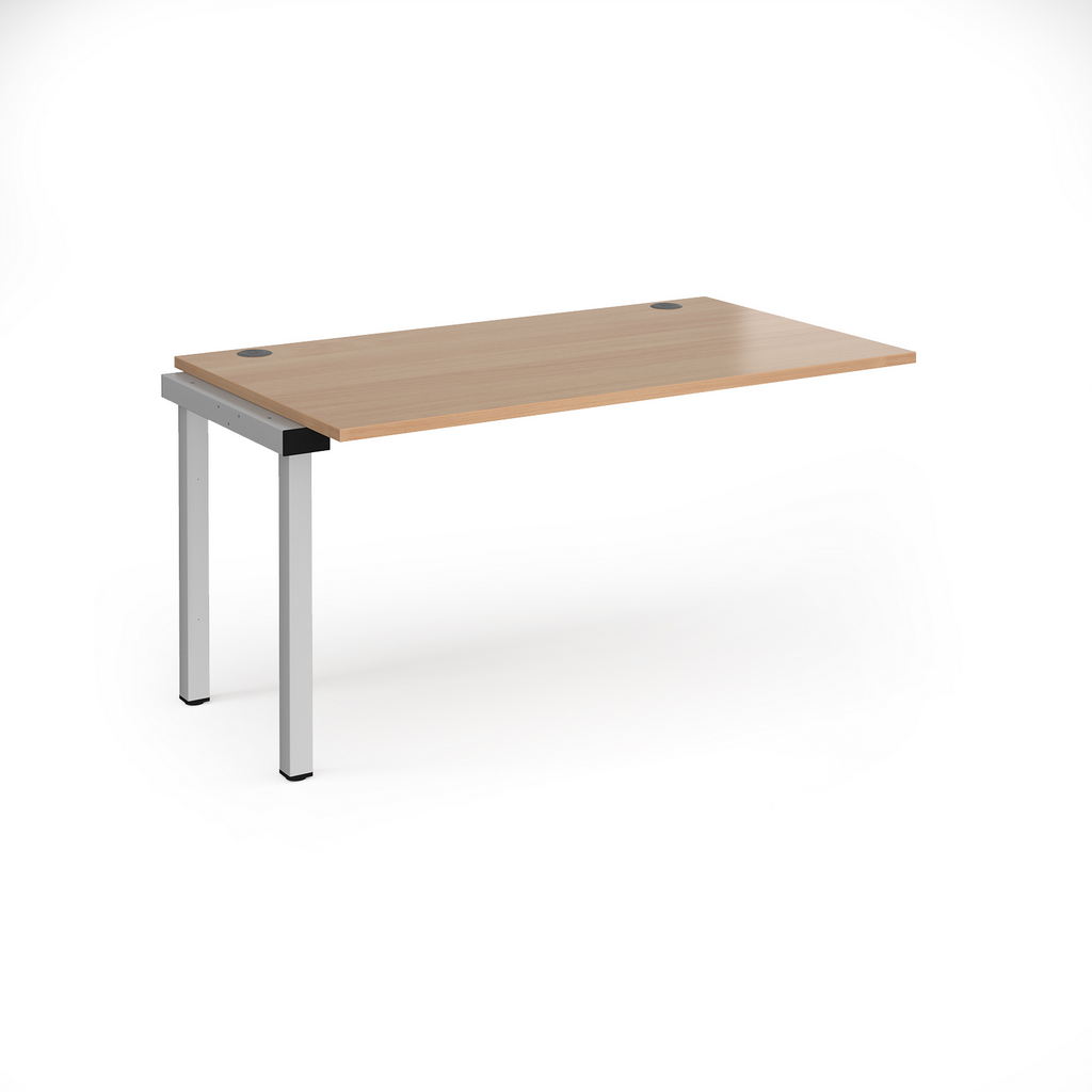 Picture of Connex add on unit single 1400mm x 800mm - silver frame, beech top