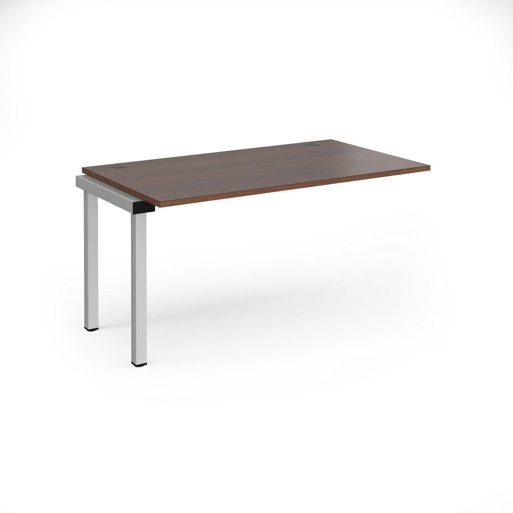 Picture of Connex add on unit single 1400mm x 800mm - silver frame, walnut top