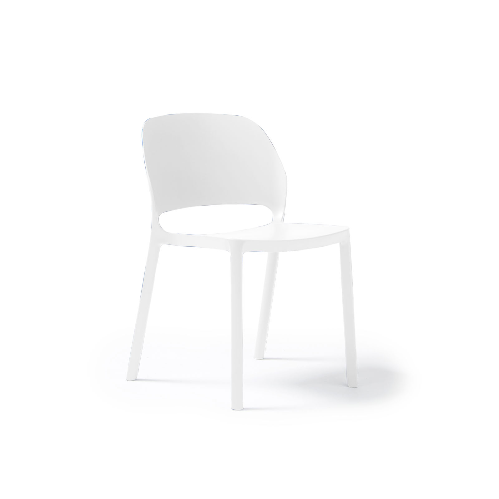 Picture of Contra one piece polypropylene chair in white