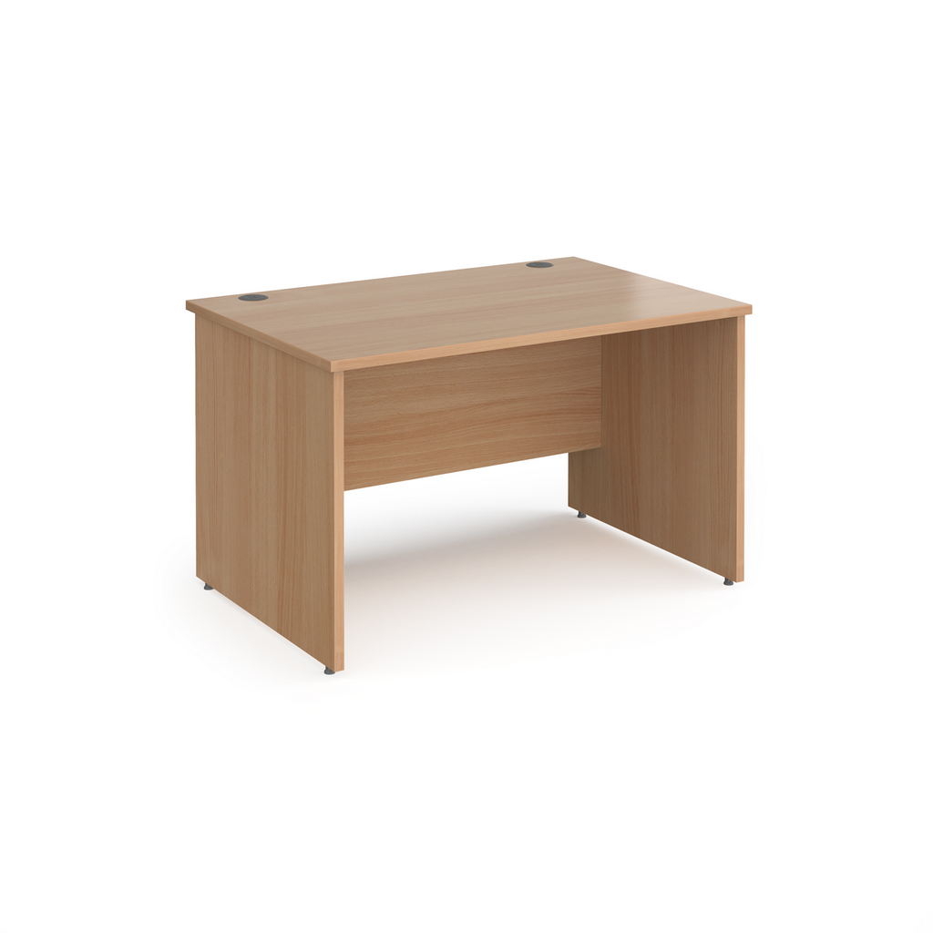 Picture of Contract 25 straight desk with panel leg 1200mm x 800mm - beech