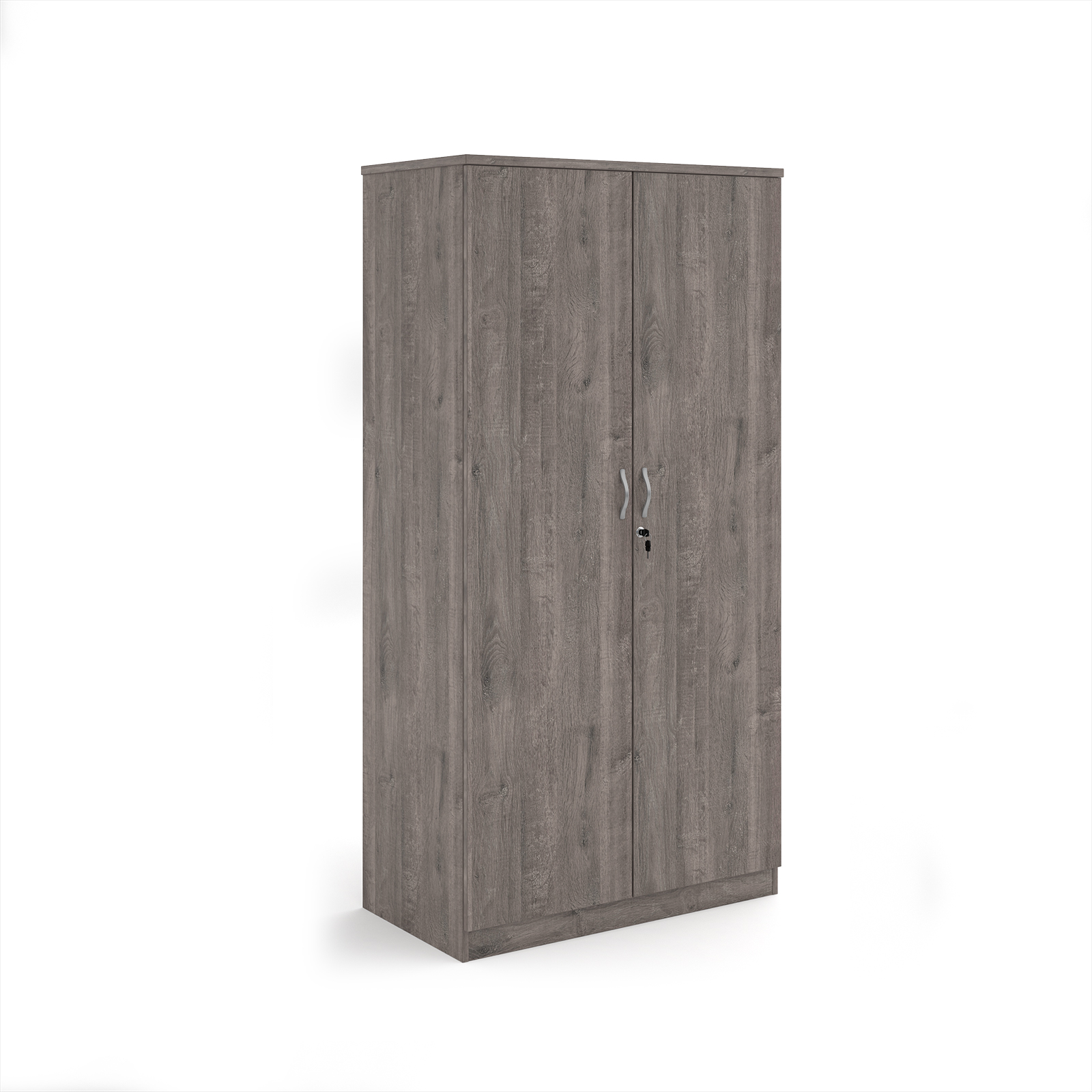 Picture of Systems double door cupboard 2000mm high - Grey Oak