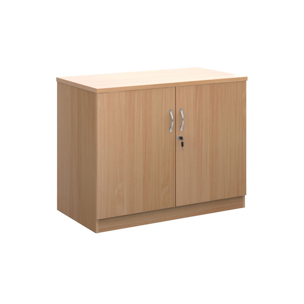 Picture of Systems double door cupboard 800mm high - beech