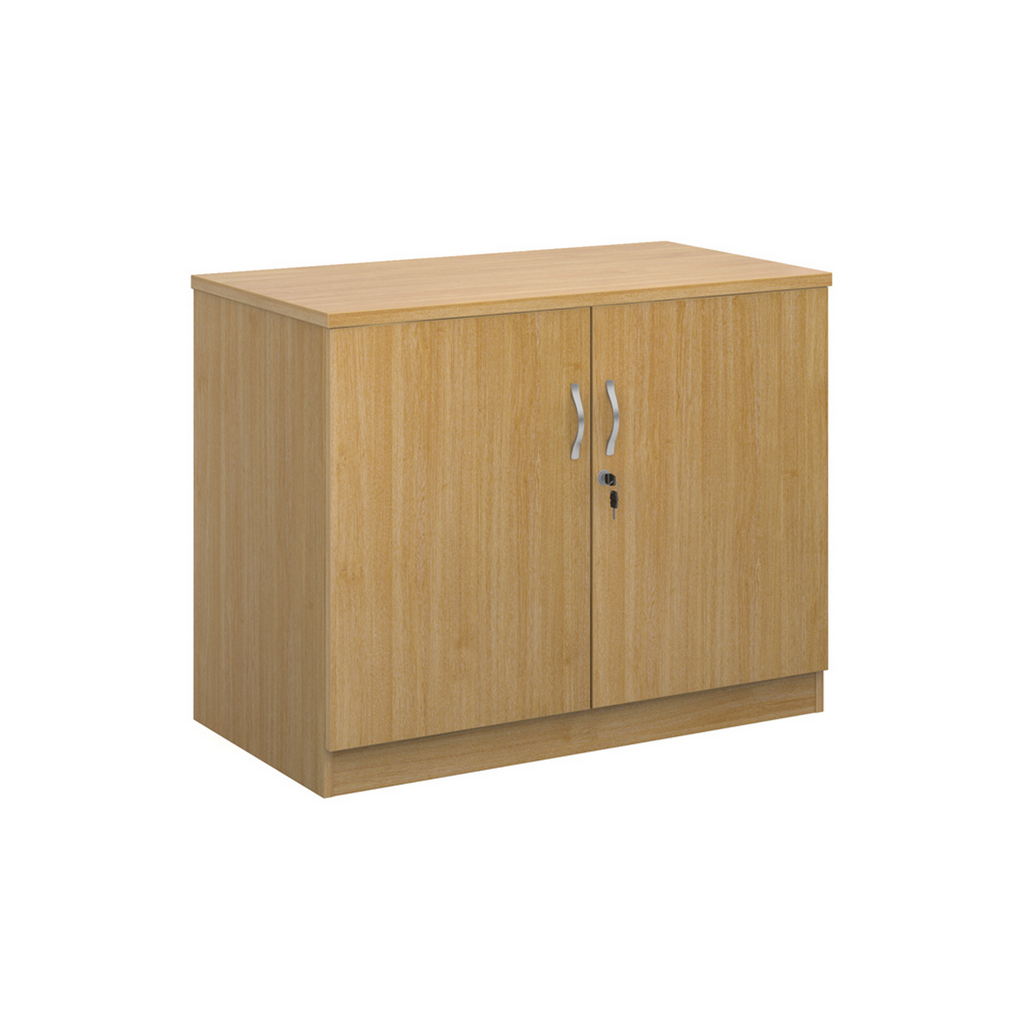 Picture of Systems double door cupboard 800mm high - oak