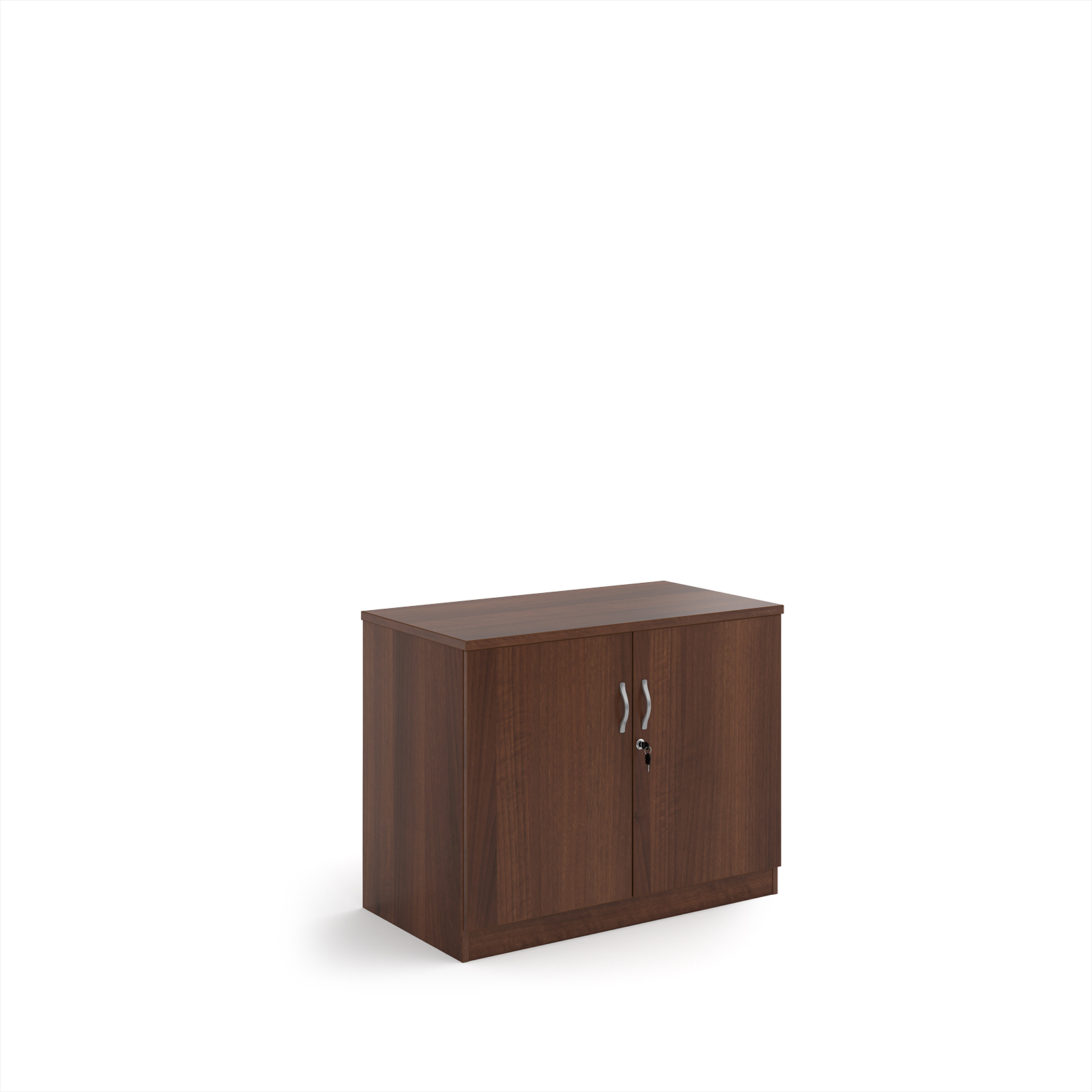 Picture of Systems double door cupboard 800mm high - Walnut