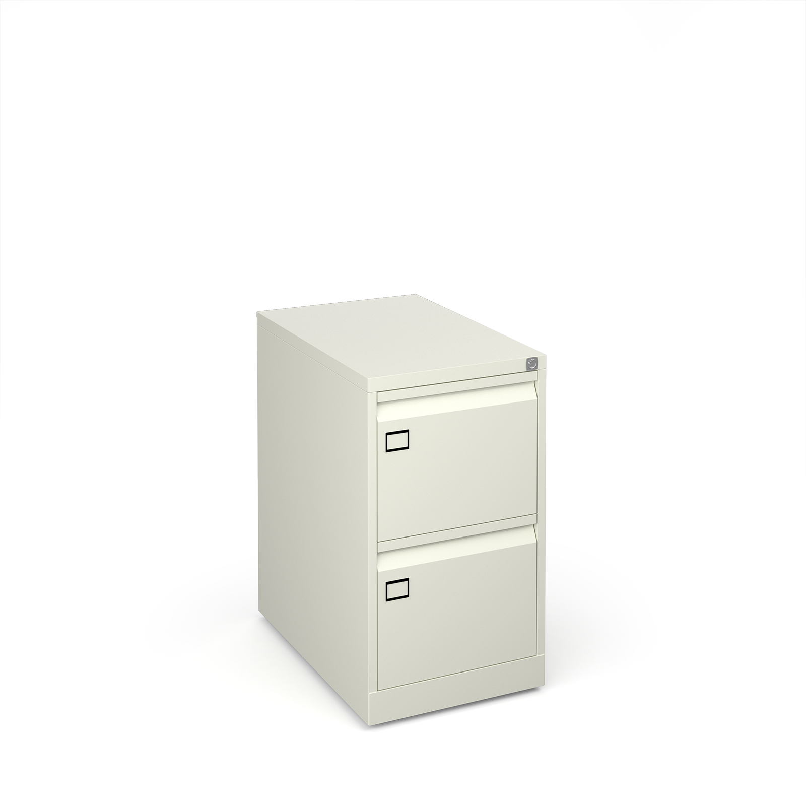 Picture of Steel 2 drawer filing cabinet 711mm high - white