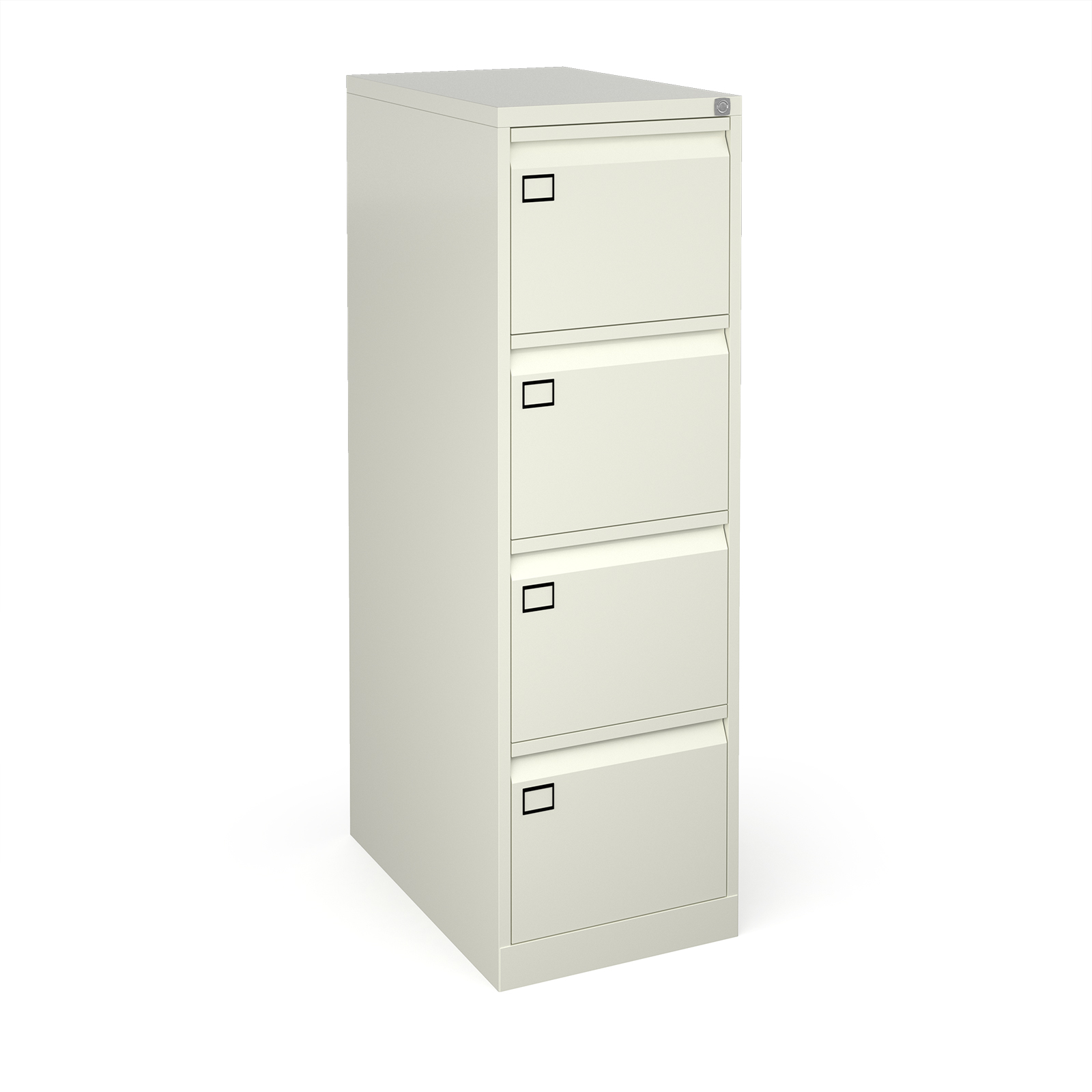 Picture of Steel 4 drawer filing cabinet 1321mm high - white