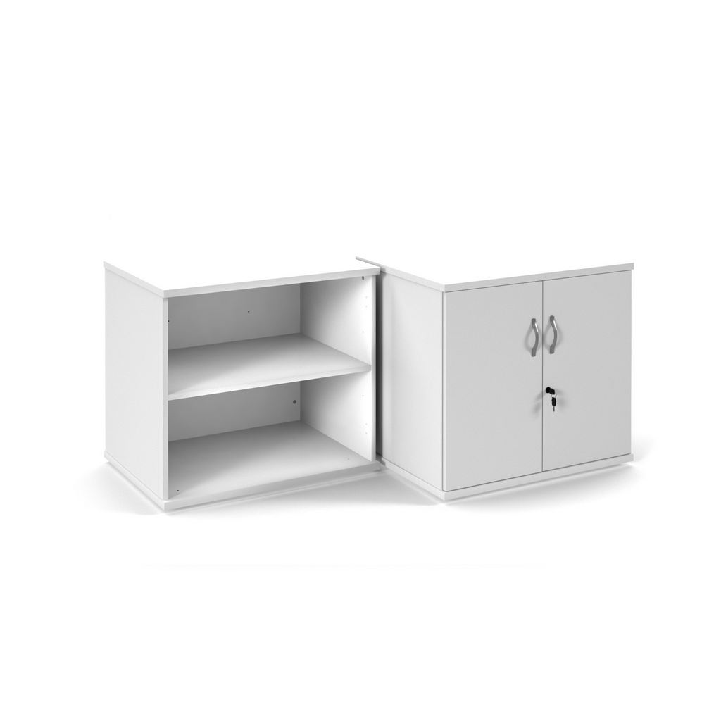 Picture of Deluxe desk high bookcase 600mm deep - white